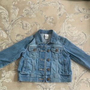 Carters Casual Unisex Denim Blue Button Jean Jacket Spring Summer Size 2T